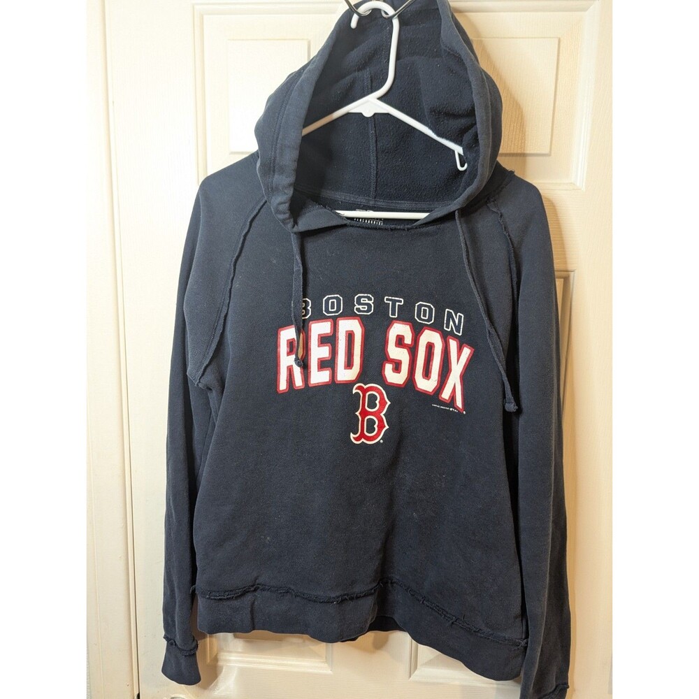 MLB Boston Red Sox Campus Lifestyle Blue Hoodie Women's Size Medium